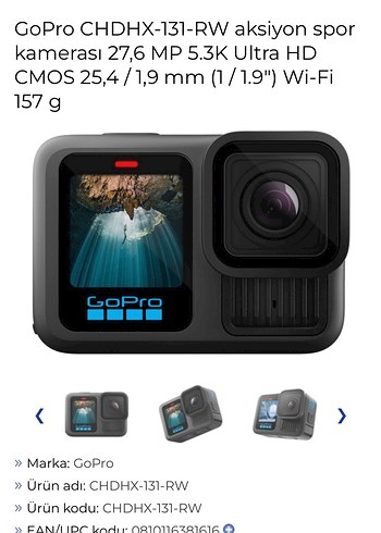 Gopro ürünü