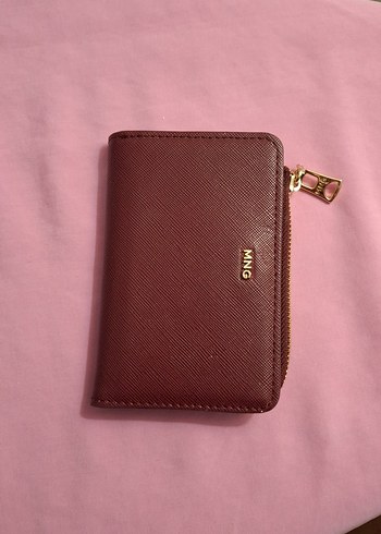Mango Bordo Mini Deri Cuzdan