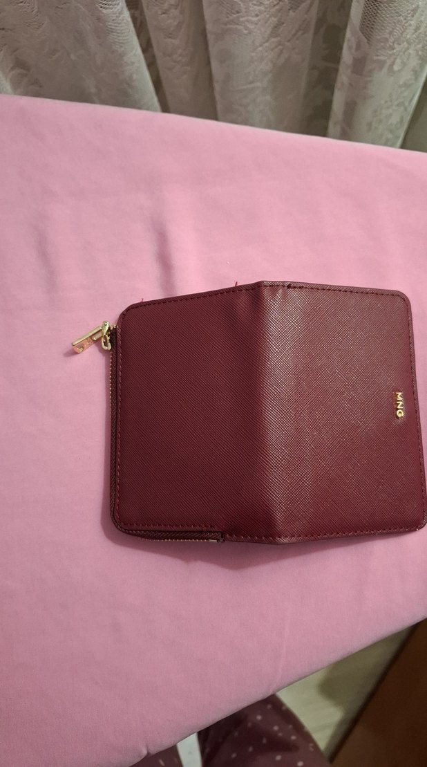 Bordo Mini Deri Cüzdan — görsel 3/6