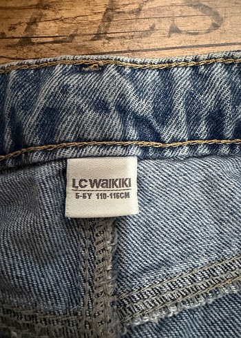 Kızlar için Bağcıklı Rahat Kesim Kot Pantolon - Görsel 2