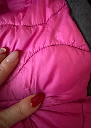 Gri Fermuarlı Kadın Kışlık Mont - Görsel 7