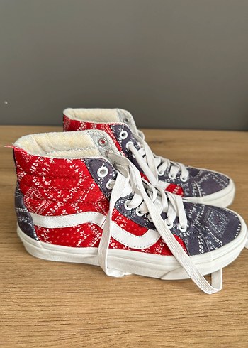 Kadın Çok Renkli Denim Bağcıklı Sneakers - Görsel 2