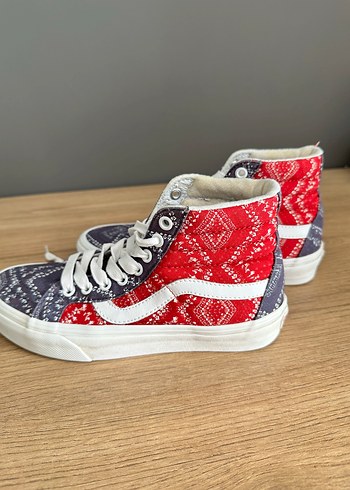 Kadın Çok Renkli Denim Bağcıklı Sneakers - Görsel 4