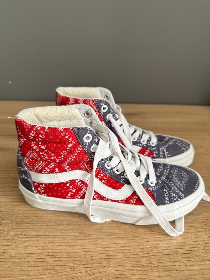 Kadın Çok Renkli Denim Bağcıklı Sneakers - Görsel 2