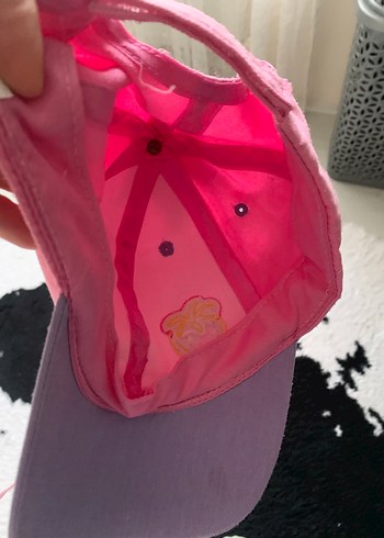 Pembe Nakışlı Butonlu Çocuk Şapkası - Görsel 6