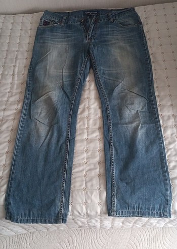 Tommy Hilfiger Mavi Yikamali Rahat Kesim Denim Jean