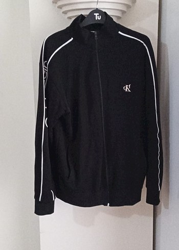 Calvin Klein Siyah Fermuarli Spor Ceket Ve Alt Kombin
