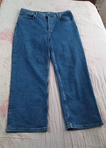 Diğer Mavi Denim Genis Paca Jean