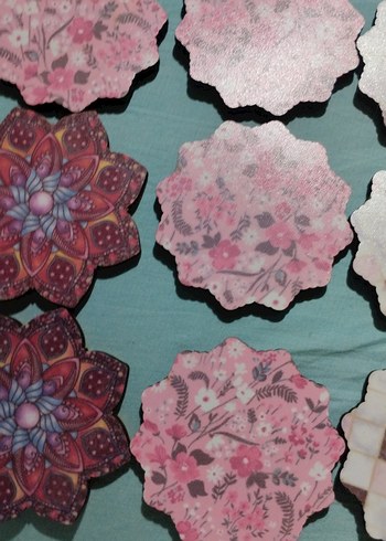 Bohem Tarzı El Yapımı Bardak Altlıkları - Görsel 5