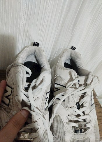 New Balance Beyaz Gri Kadın Spor Ayakkabı - Görsel 6