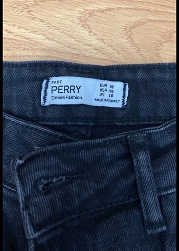 m Beden siyah Renk Yırtmaçlı Kadın Kot Pantolon