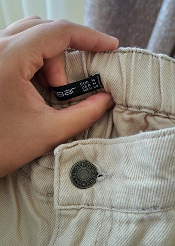 Koton Bej Rahat Kesim Keten Kadın Pantolon