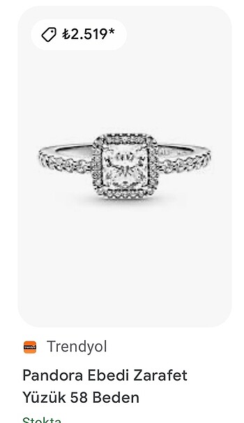 PANDORA MARKA YÜZÜK - Görsel 4