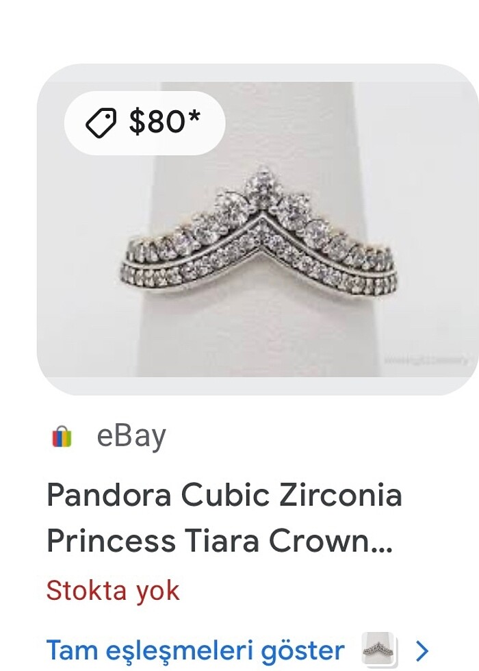 PANDORA MARKA YÜZÜK - Görsel 4