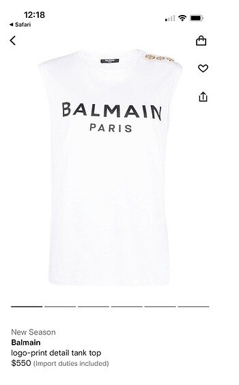 BALMAİN MARKA TİŞÖRT - Görsel 5