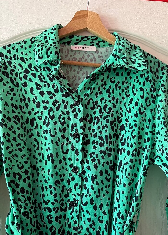 KADIN LEOPAR DESENLİ ELBİSE - Görsel 2