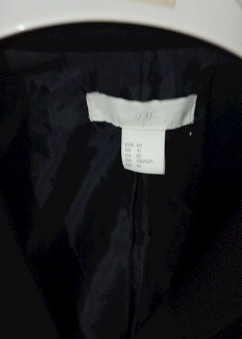 H&M Siyah Duz Kumas Elbise