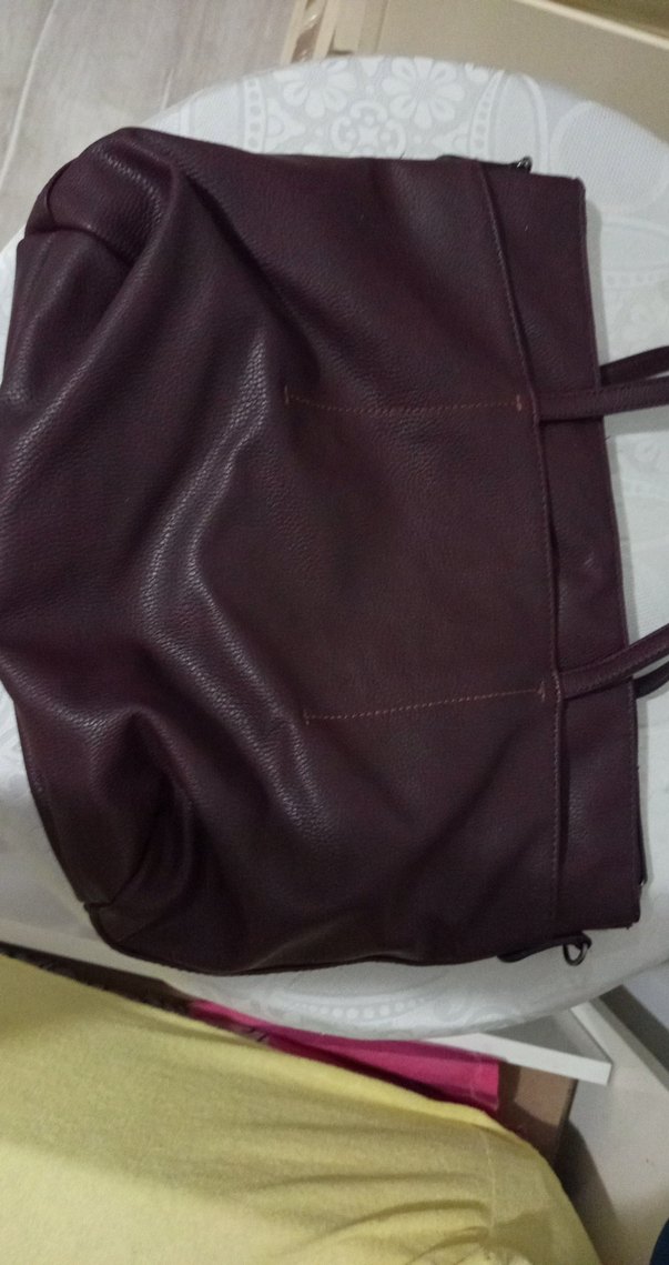 Mango Bordo Peçeteli Deri El Çantası — görsel 8/9