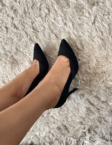 38 Beden siyah Renk Bershka stiletto ayakkabı