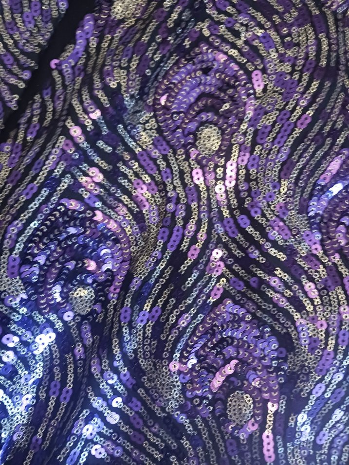 Mor Drapeli Uzun Kadın Abiye Elbise - Görsel 3