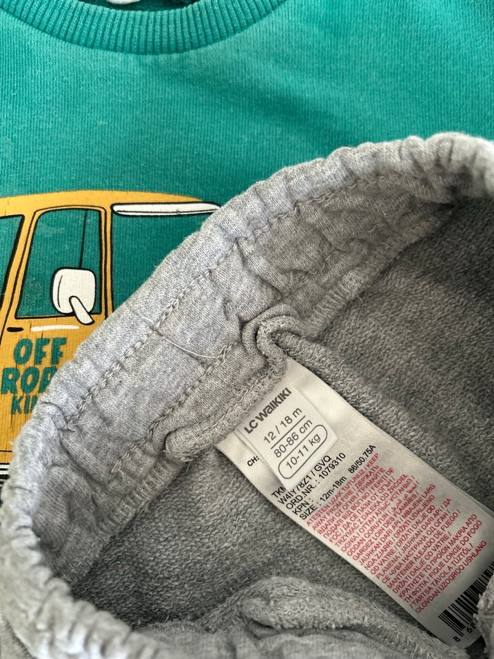 Lcw Erkek Bebek Uzun Kollu Sweatshirt Takımı - Görsel 3