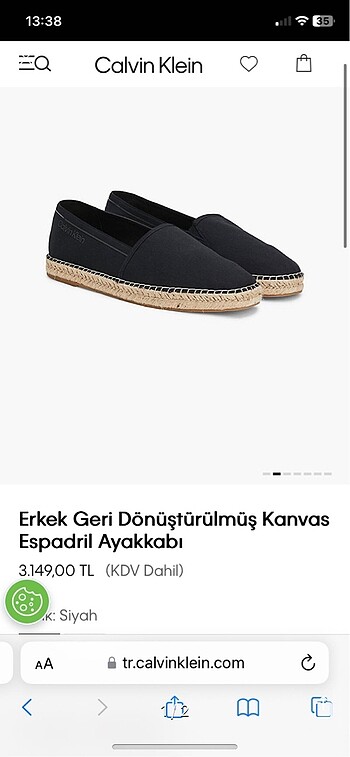 Calvin klein espadril