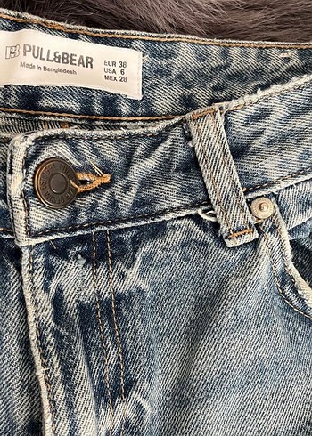 Pull and Bear Pull Bear Mavi Yikamali Denim Jean