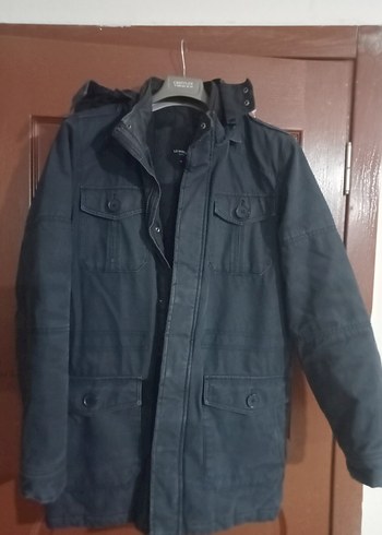 LC Waikiki Koyu Lacivert Kapusonlu Kislik Parka M Beden