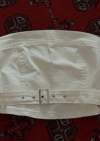 Diğer Denim Kot Straplez Crop Top