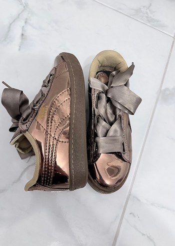 Puma Sampanya Pembe Metalik Cocuk Sneaker