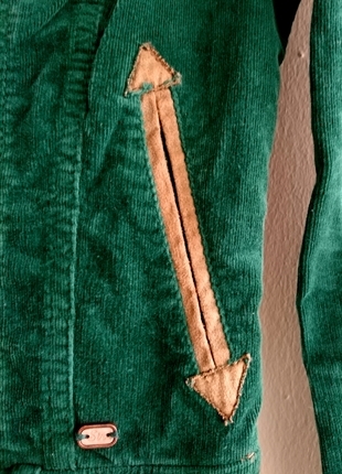 Stradivarius casual kadife yeşil ceket