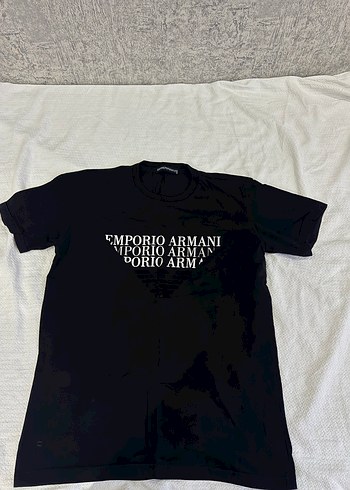Emporio Armani Siyah Logo Tisort
