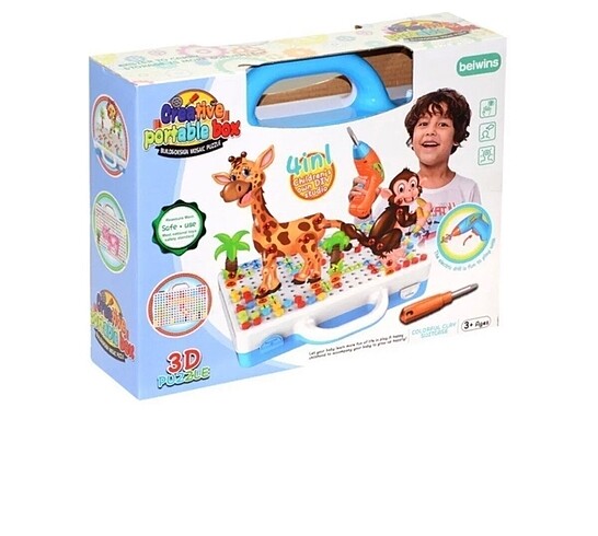 3D Matkaplı Creative Puzzle Çantalı