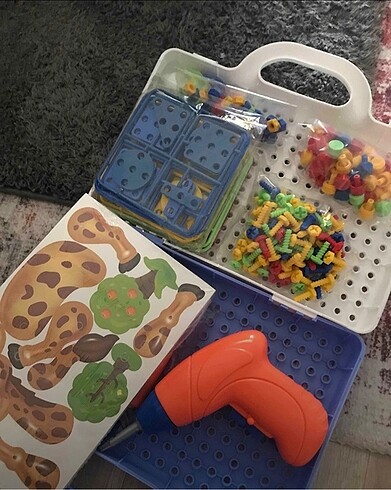 Beden Renk 3D Matkaplı Creative Puzzle Çantalı