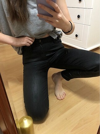 Mumlu görünümlü pantolon