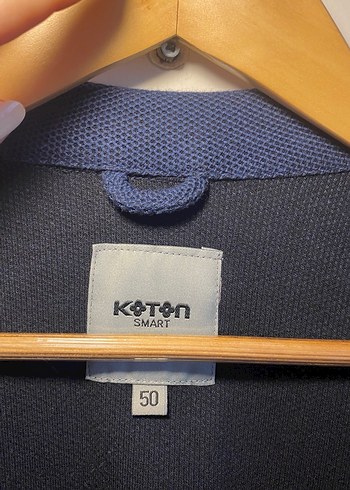 Düğmeli kumaş Lacivert erkek Ceket - Görsel 2