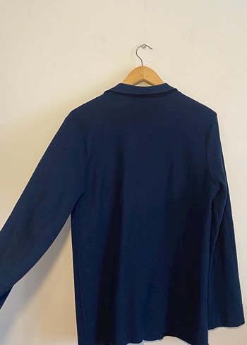 Düğmeli kumaş Lacivert erkek Ceket - Görsel 3