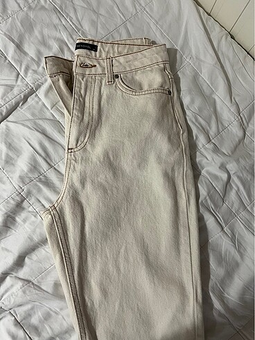 34 Beden Trendyolmilla Ekru Jean