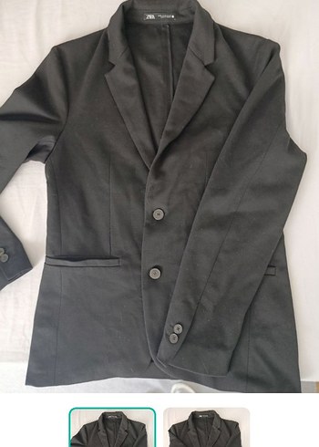 Zara Siyah İki Dugmeli Blazer Ceket