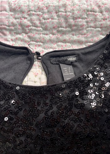 Siyah Payetli Kolsuz Mini Elbise - Görsel 2