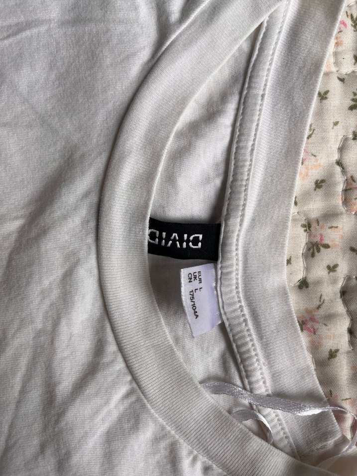 H&M Beyaz Kadın Tişört - Görsel 3