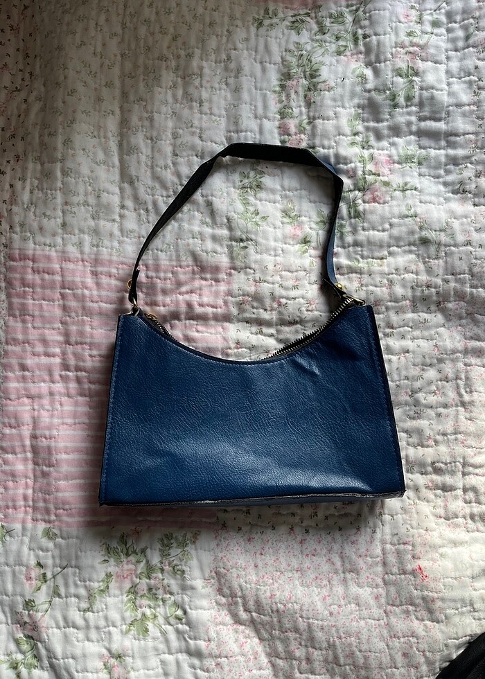 lacivert kol çantası - Görsel 4