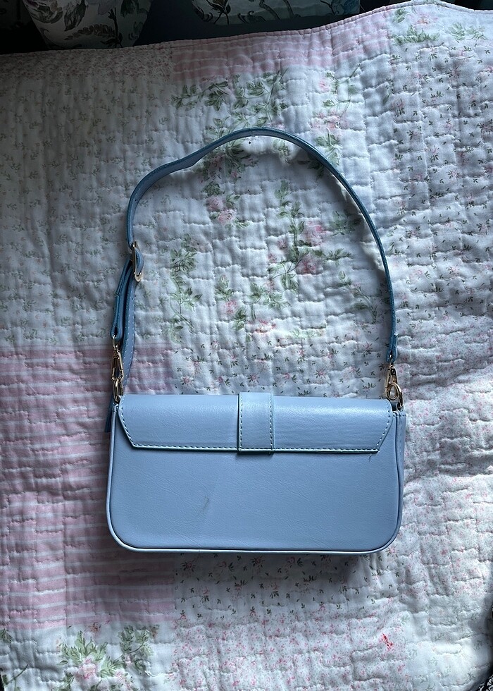 gold detaylı çanta - Görsel 3