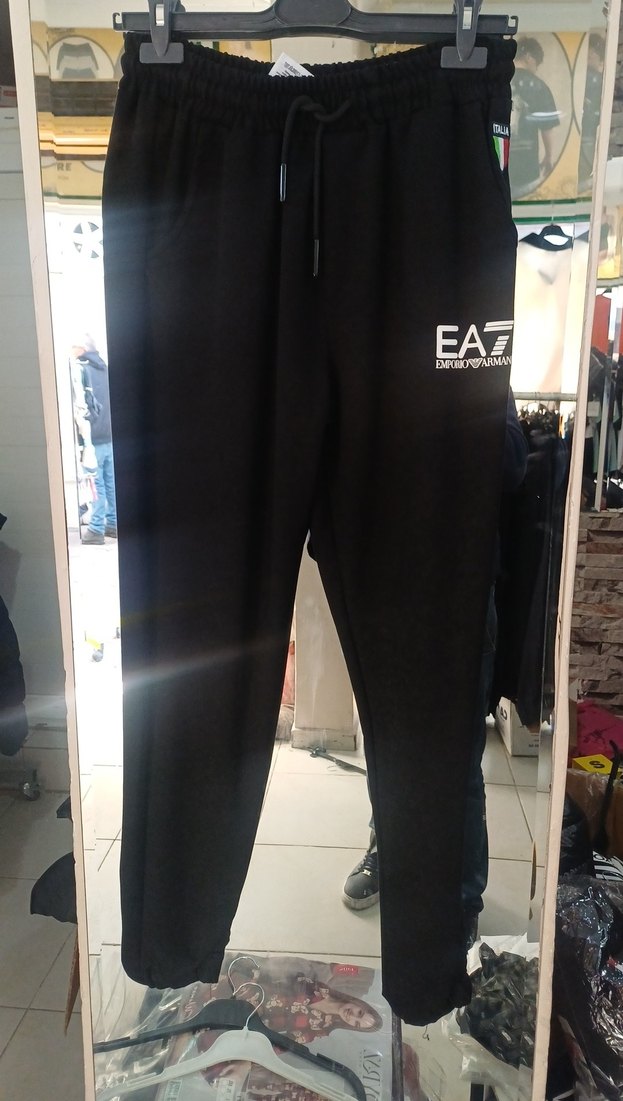 Siyah Erkek EAZ Spor Eşofman Altı - Görsel 2