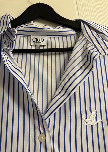 Beymen Club Orijinal Beymen Club Mavi Cizgili Beyaz Gomlek