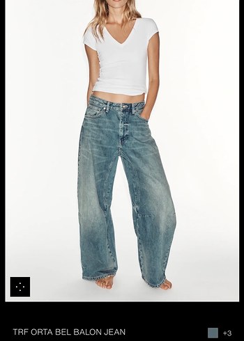 Zara Trf Orta Bel Balon Jean
