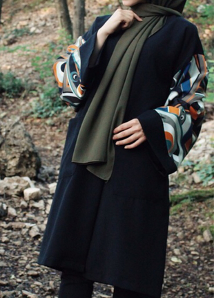 Kolları desenli kimono