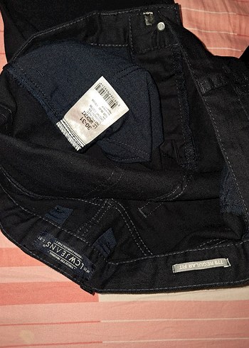 kuyu lacivert Jean kot pantolun 0 kulanılmamış - Görsel 3