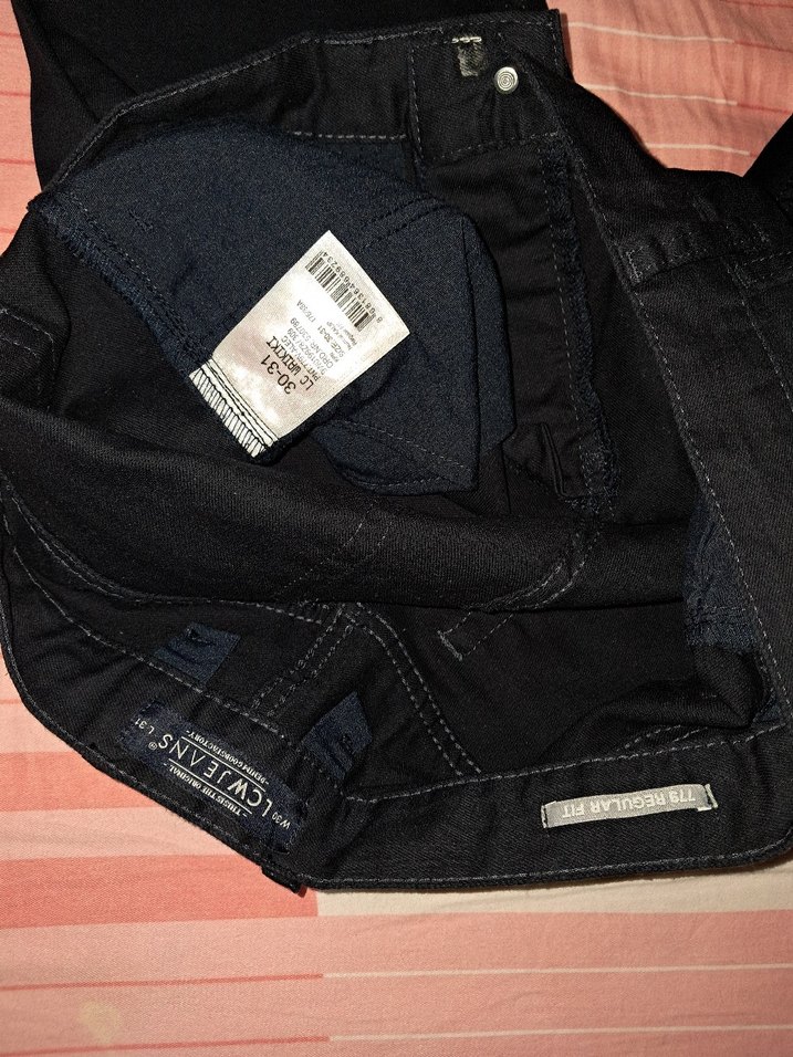 kuyu lacivert Jean kot pantolun 0 kulanılmamış - Görsel 3