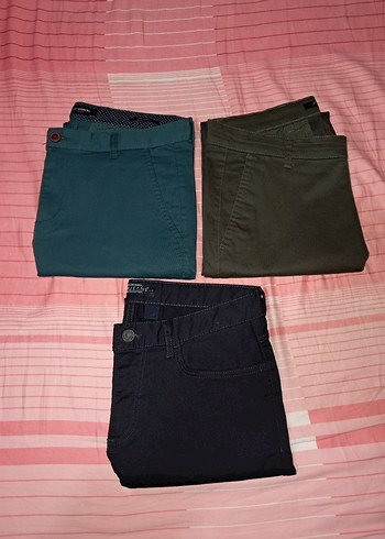 Kemer Detaylı Koyu Yeşil Erkek Pantolon O kulanılmamış - Görsel 8